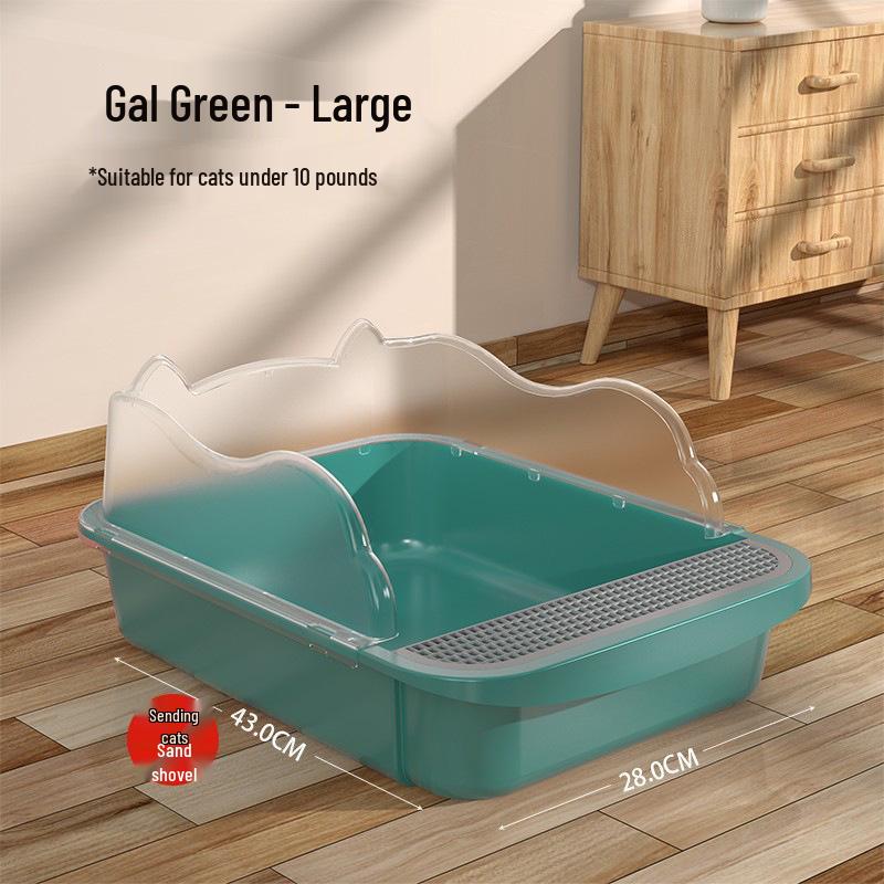 Anti-Splash Closed Cat Litter Box with Liner Bags
