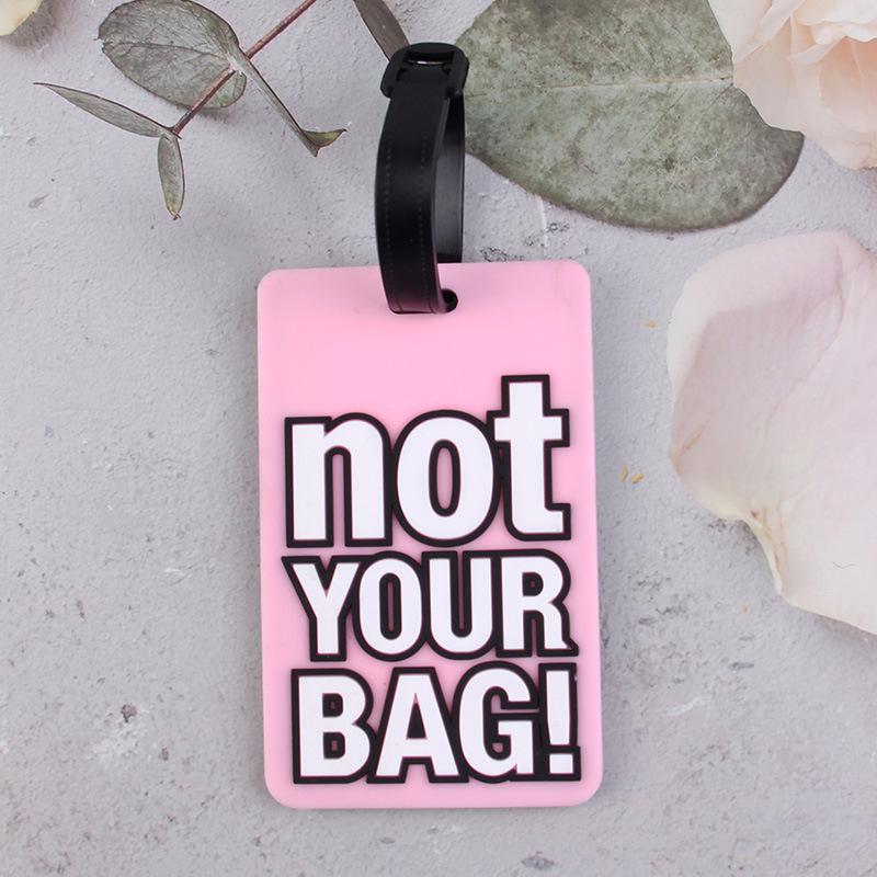 Creative Soft PVC Cartoon Airplane Luggage Tag – Anti-Lost Suitcase Hanger