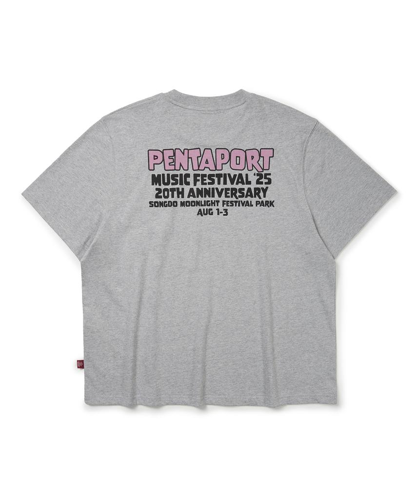 DISCUS ATHLETIC 2025 Pentaport Minnie Mouse T-Shirt Melange Grey