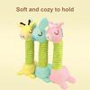 Pet Toy Pineapple Pattern Cartoon Giraffe Shape Bite-Resistant Plush Squeaky Dog Toy with Built-in Sound Long Neck Design Chew Toy
