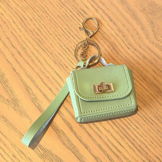 Keychain Pendant Mini Handbag Charm Key Chain with Versatile Hanging Buckle Wear-Resistant Imitation Leather