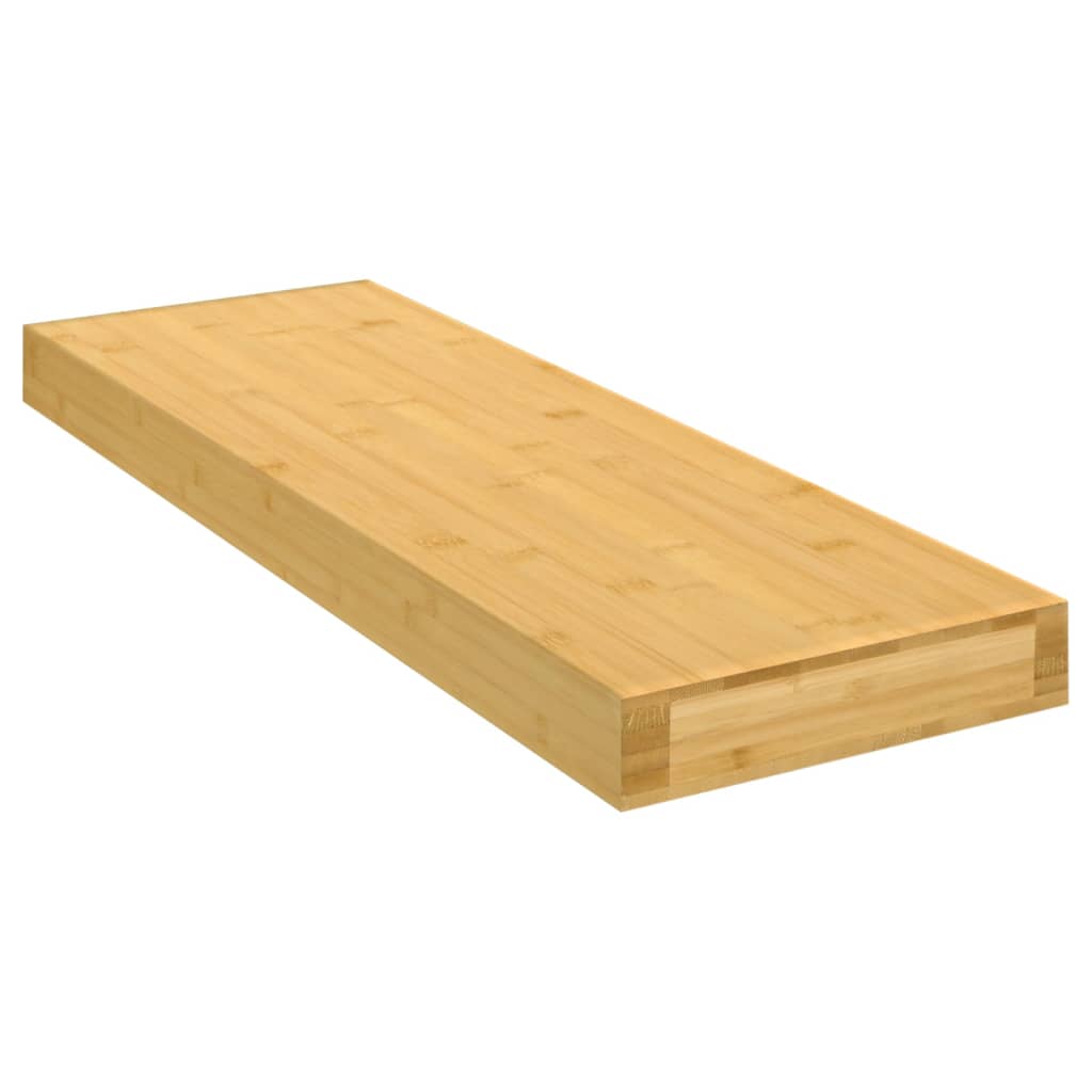 Vidaxl Wall Shelf, 60X20X4 Cm, Bamboo