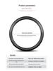 Genuine Leather Steering Wheel Cover for Hyundai ix35, Elantra Yuedong, Mingtu, and Festa - Ultra-Thin Design