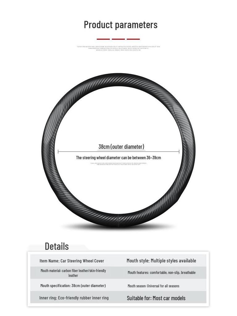 Genuine Leather Steering Wheel Cover for Hyundai ix35, Elantra Yuedong, Mingtu, and Festa - Ultra-Thin Design