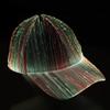 Halloween Large Brim LED Fiber Optic Glowing Baseball Cap, Sport Adjustable Wholesale