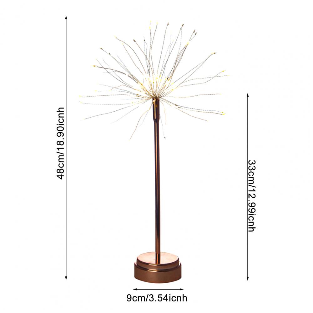 Christmas Fairy Tree Light LED Copper Wire Lights 80 LED Battery/USB Powered Table Starburst Light for Desk Centerpiece