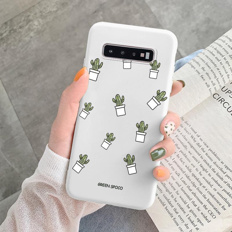 Case For Samsung Galaxy S10 Plus S 10 S10E Cover Cloud Graffiti Illustration Kanagawa Label Silicone Fundas For Samsung S10 S10e
