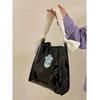 Tote Bags for Women Fashion New 2023 High Quality Cute Flower Shoulder Bag Casual WOMEN Zipper SOFT PU Cotton