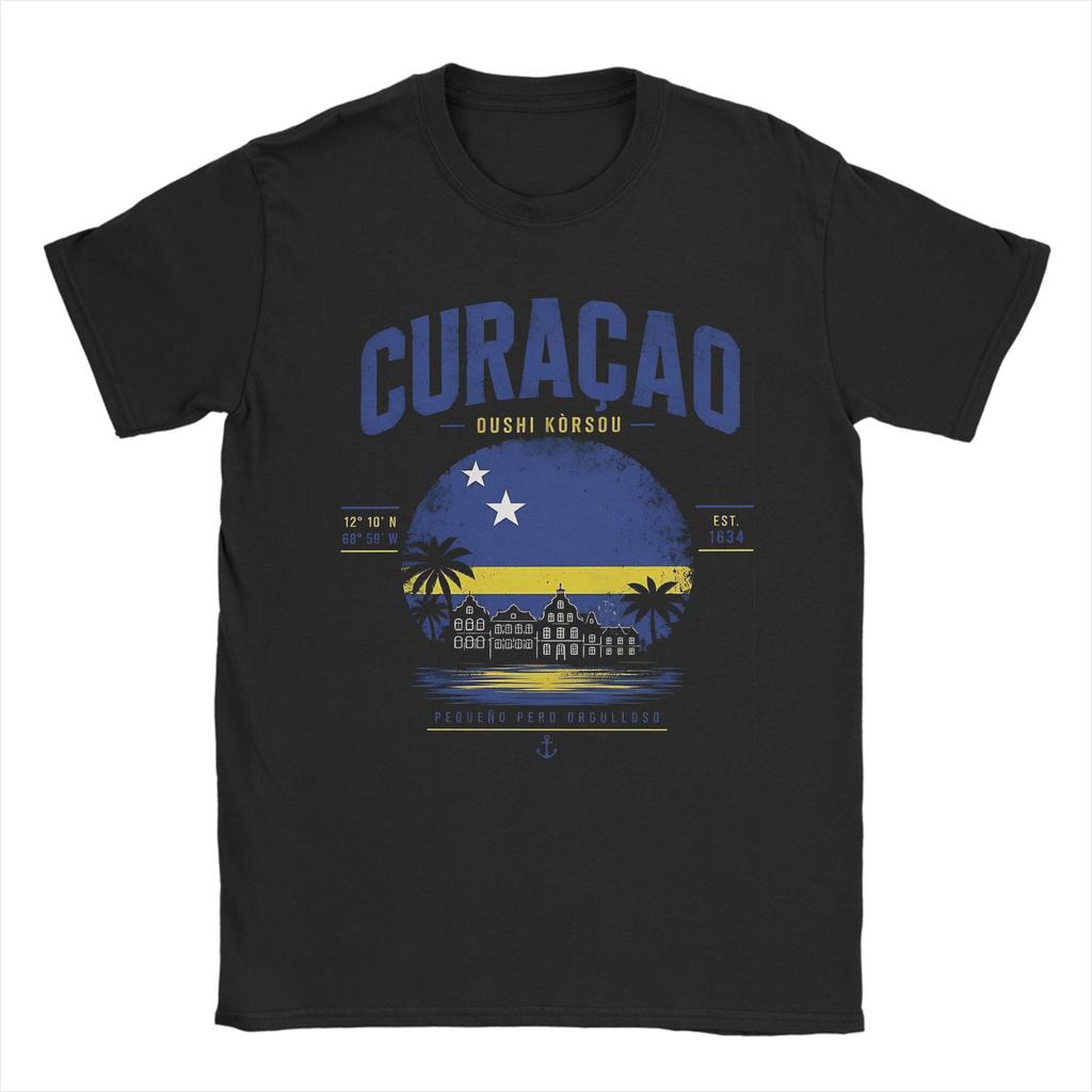 Curacao Soccer Sport Unisex Unisex T Shirts Vintage Tees Short Sleeve O Neck Tshirt Cotton Printed Tops