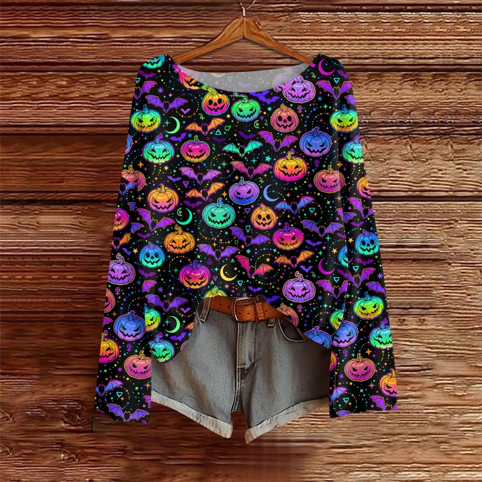 

Рубашки с длинным рукавом для женщин, футболки с принтом, блузки, повседневные базовые топы больших размеров, пуловеры XXL