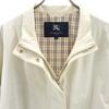 Burberry Stand Collar Jacket 15 Light Beige Women Used