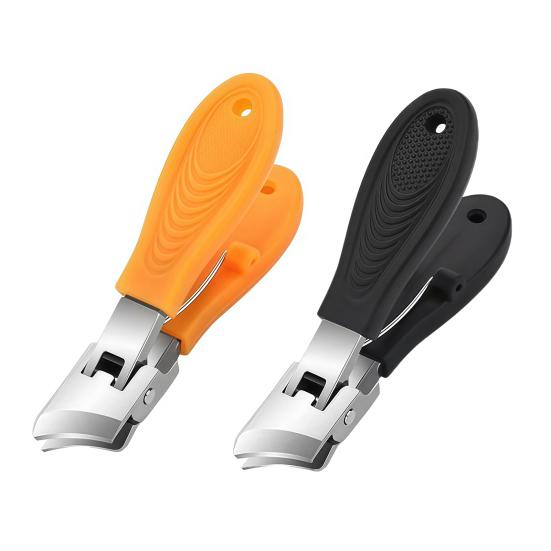 1/2Pcs Stainless Steel Nail Clipper Large Opening Anti-Splash Slanted Heavy Duty Portable Men Women Thick Toenail Fingernail Cutter Manicure Grooming