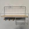 1Pc Bathroom Storage Rack Household Bathroom Wall Mounted Storage And Tidying Washbasin Large Size Non Perforated Storage Rack