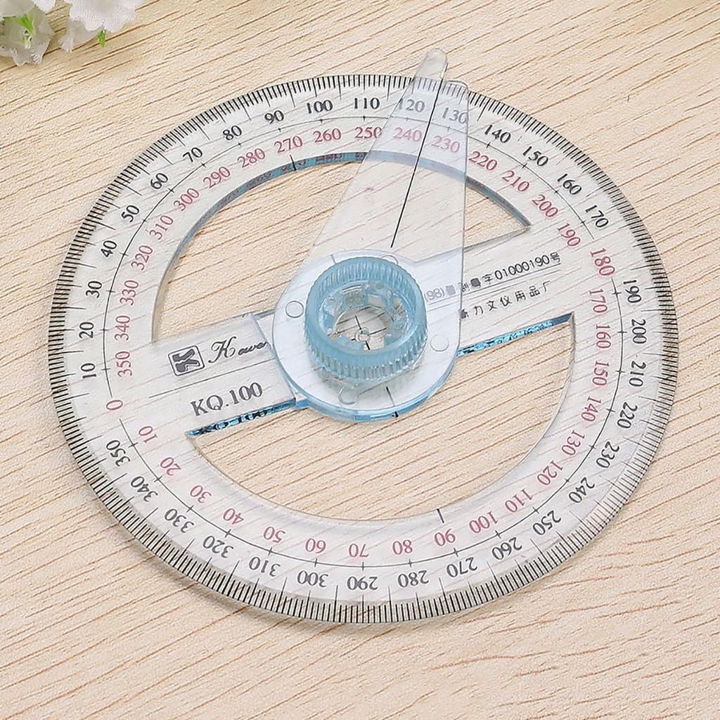 Ny 360 graders vinkel Mål 10 cm diameter gradskive oscillerende arm elever
