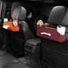 Multifunctional Interior Accessories Portable For Easy Storage Car Seat Organizer Stowing Tidying Car Storage Box Orange Suede