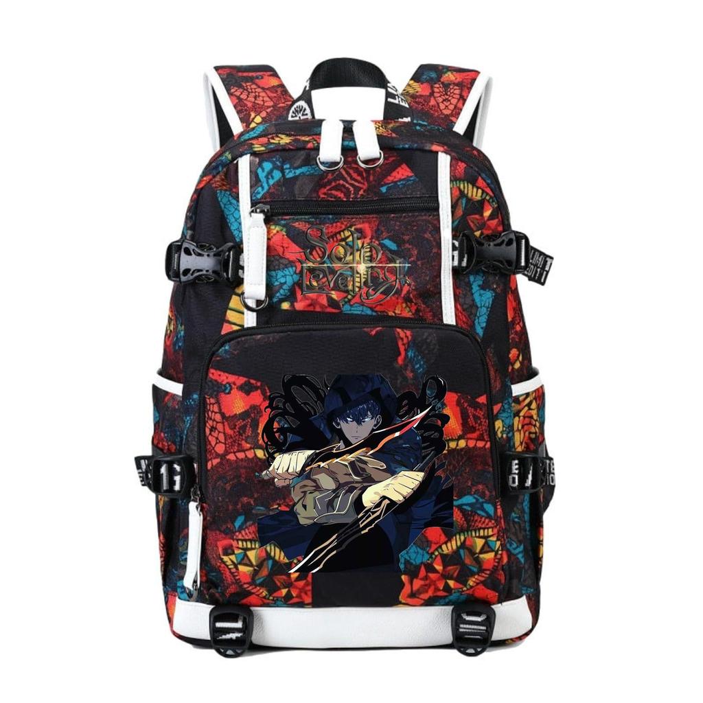 I Alone Upgraded The Animation Periphery Outdoor Travel Bag Large Capacity Multi-Function With Usb Backpack