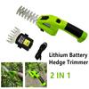 2 In 1 Electric Hedge Trimmer Cordless Grass Trimmer Rechargeable Shear Pruning Mower  Lawn
