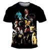 3D Printed Anime Luffy Short Sleeve T-shirt for Boys