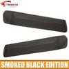 2x Front Eyebrow Light Lamp Cover Trim For Jeep Wrangler JL JT 18+ Smoken Black