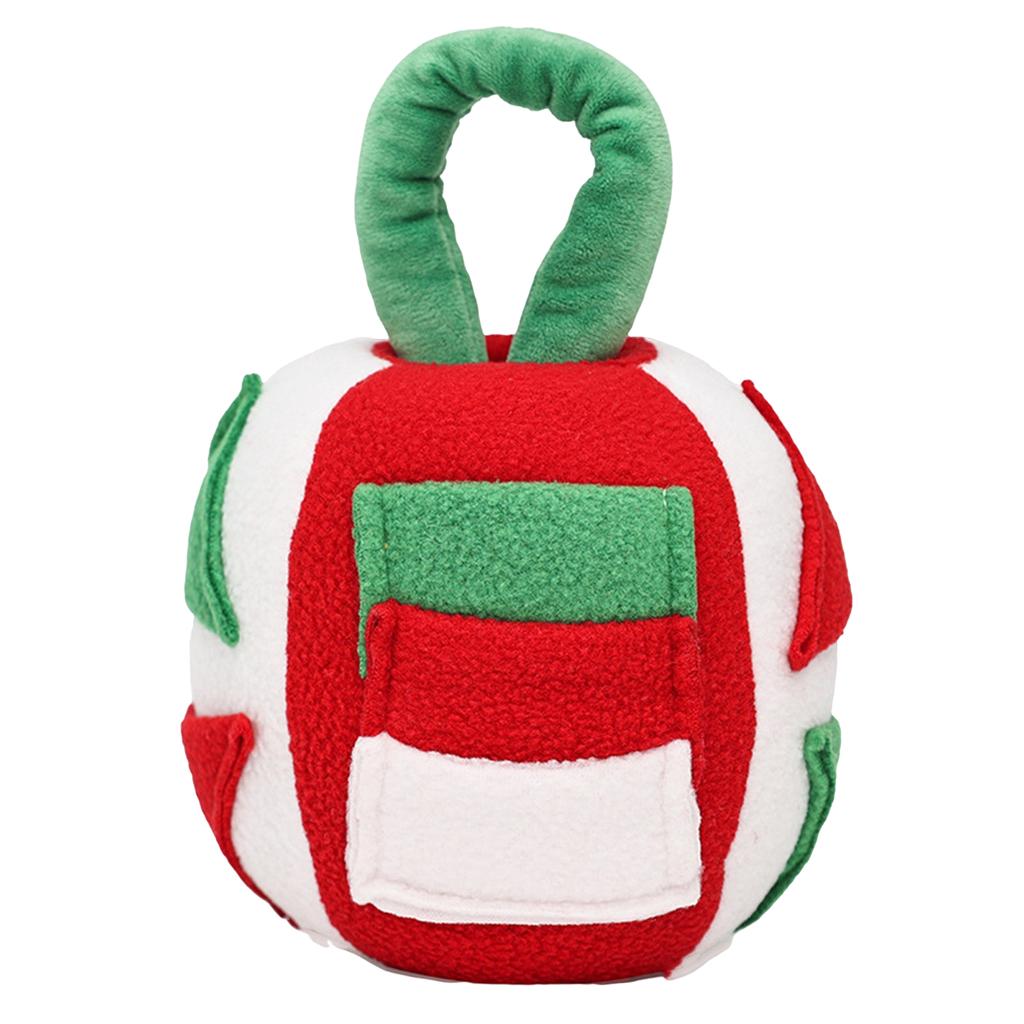 Christmas Gift Pet Dog Toy Play Ball Puzzle Food Hiding Sound Decompression Game Interactive Training Teeth Grinding
