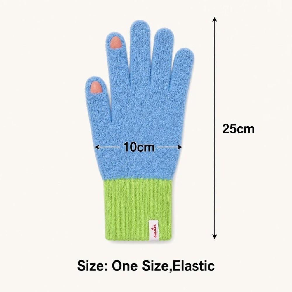 Windproof Winter Knitted Gloves Thickened Cycling Gloves Fashion Touch Screen Gloves  for Men Women