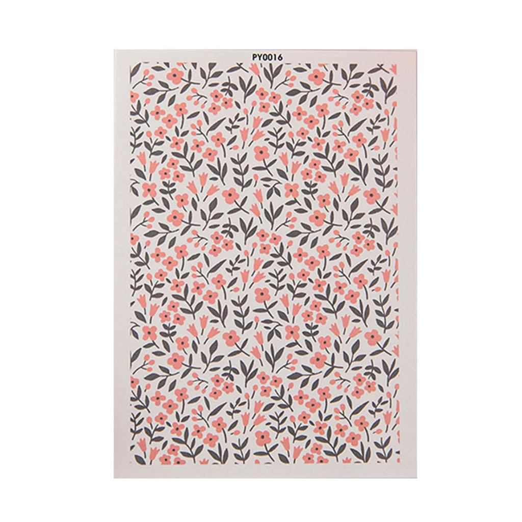 Blumen-Ton-Transferpapier zur Herstellung von Ton-Ohrringen 9,5x13,8cm Blumen-Wassertransferpapier zur Herstellung von Tonschmuck