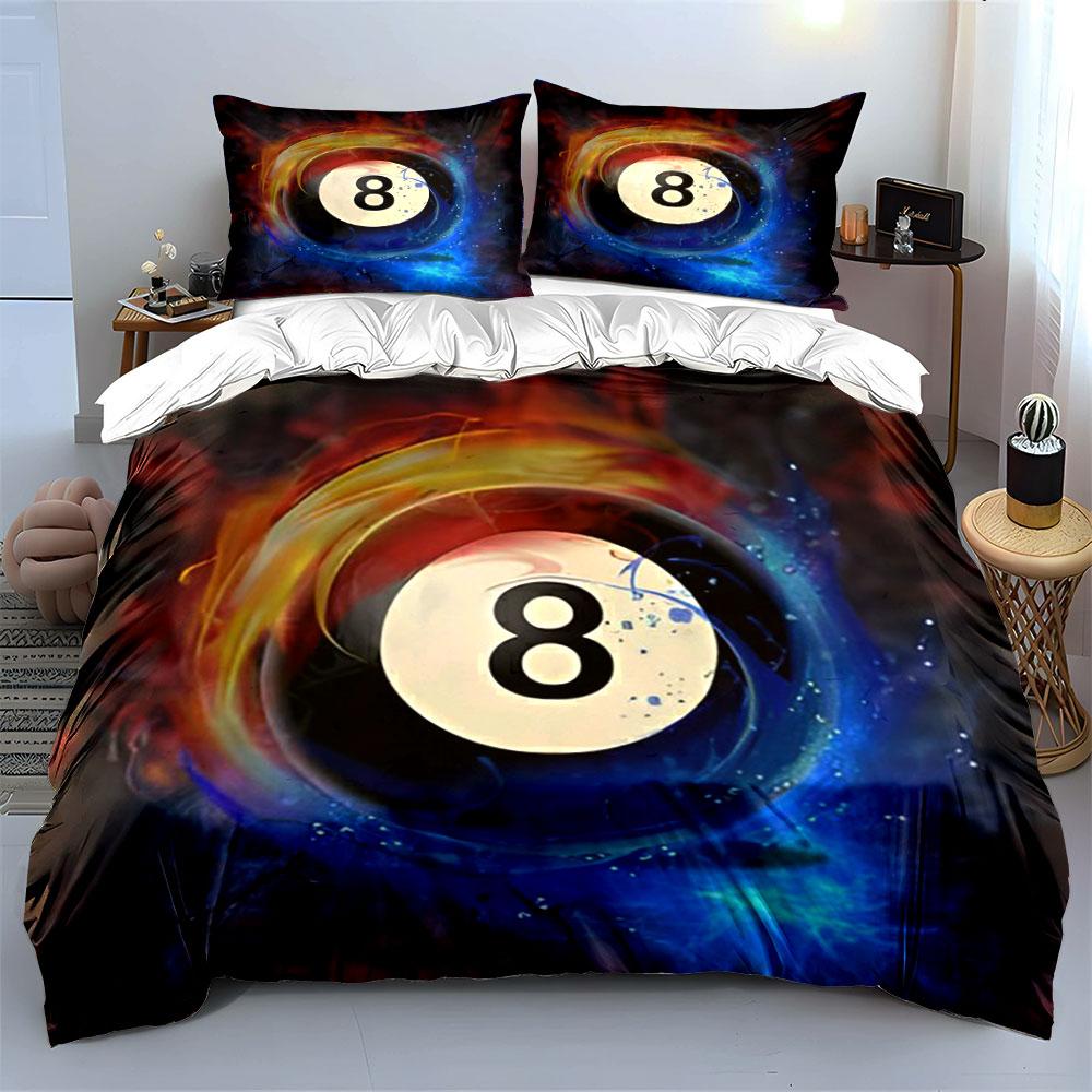 Billiard Ball Eight Swirl. Bedding Sets Duvet Cover Sets Duvet Covers Pillowcases(1 * Duvet Cover 2 * Pillowcases Without Duvet Insert)
