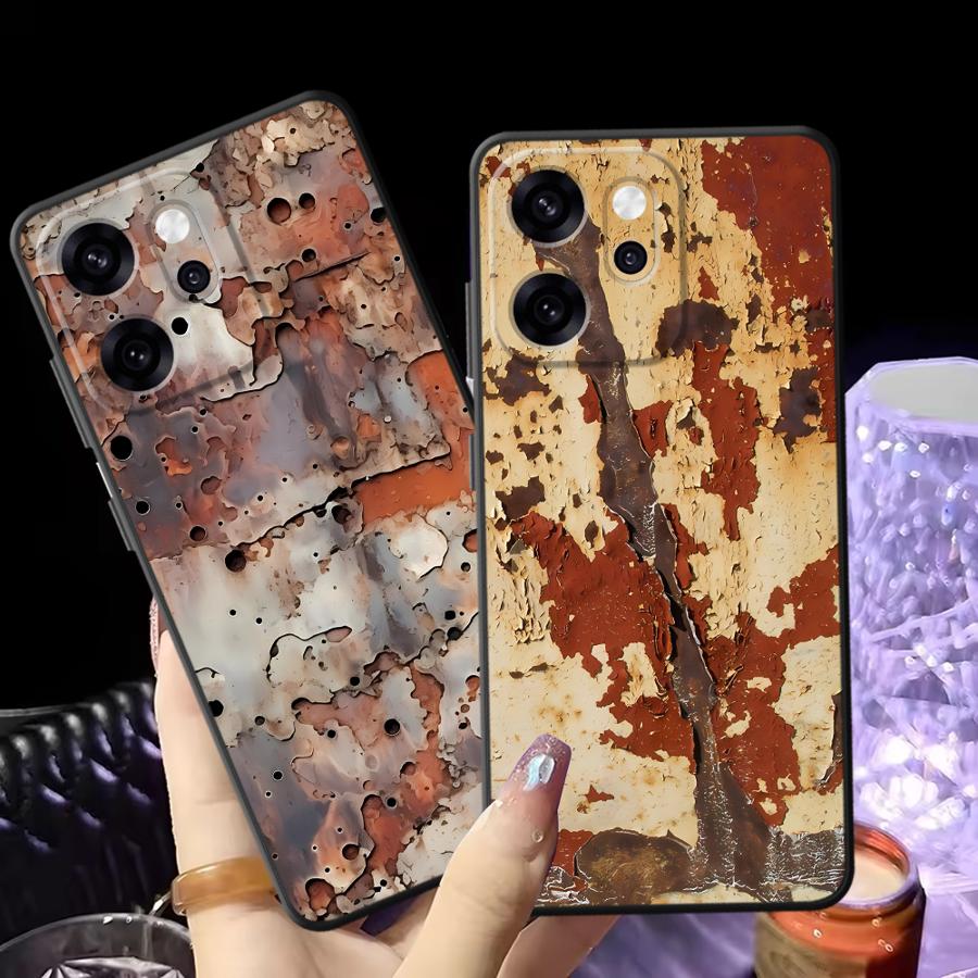 Case for Oppo A74 A98 A93 A83 A76 A78 Reno 4F 5 6 7 8 10 11 14 A96 F9 F11 F29 A84 Phone Cover Rust Art