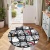 Nightmare Before Christmas Round Carpet Suitable for Decorate room Dormitory Study room Living Rooms Anti-slip Round Rug Office home decor