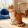 Easter Handmade Pet Collar with 3D Yarn Flower, Adjustable for Cats & Small Dogs, Comfortable Non-Choking Neck Collar