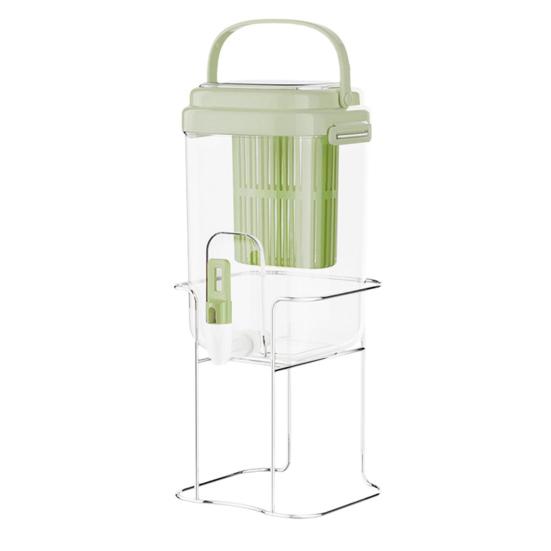 Water Dispenser with Faucet BPA-Free Summer Juice Jug for Fridge 5L Leakproof Iced Tea & Fruit Infuser