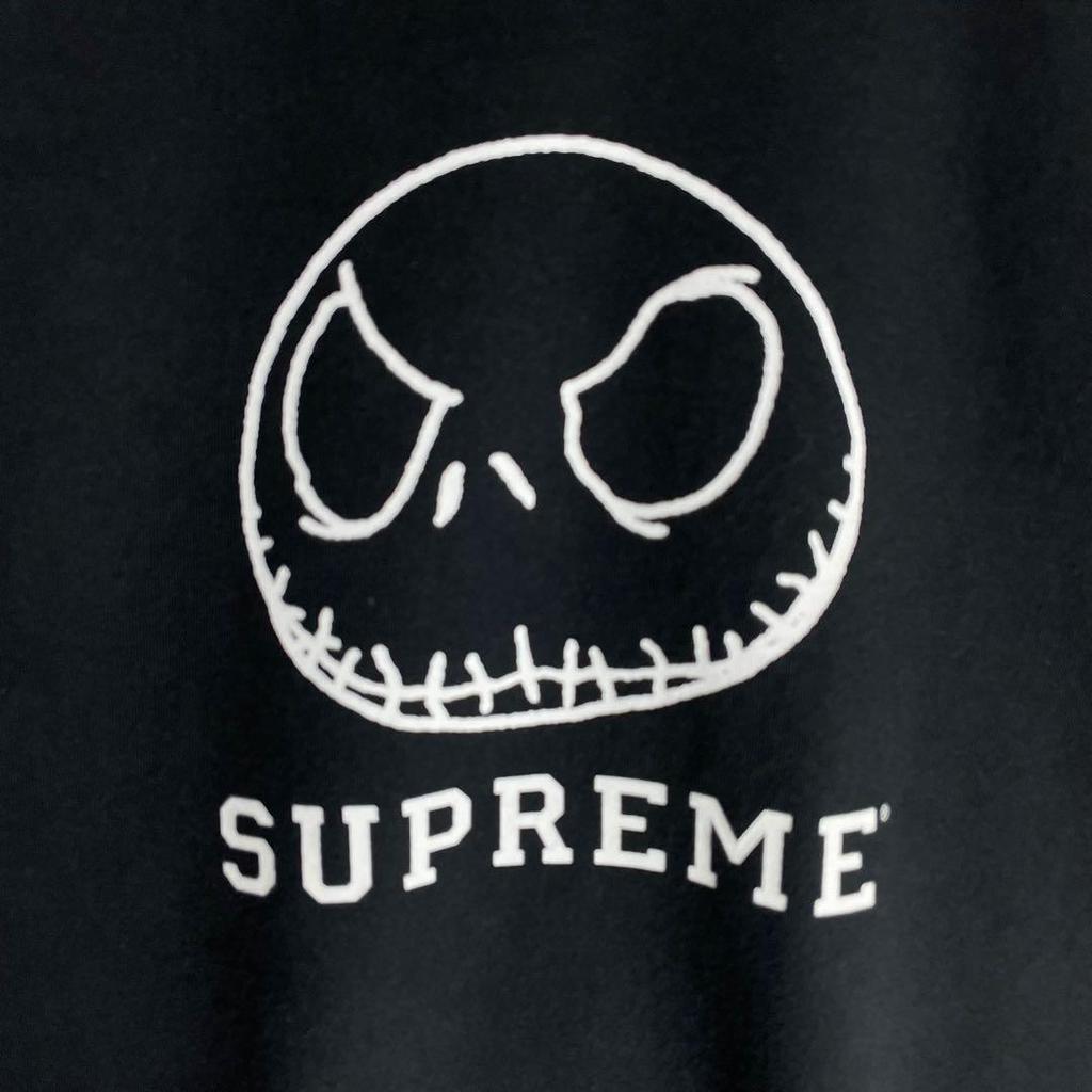 [USED] BTS Jungkook wears Supreme Nightmare logo t-shirt in black