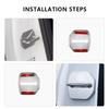 4PCS Car Styling Door Lock Cover Logo Stainless Steel Accessories For Ford Focus Fiesta Puma Ranger Kuga MK7  MAX