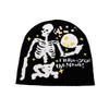 Knitting And Bizarre Terrifying Skull Hat Knit Fabric Autumn Winter Wear Travel