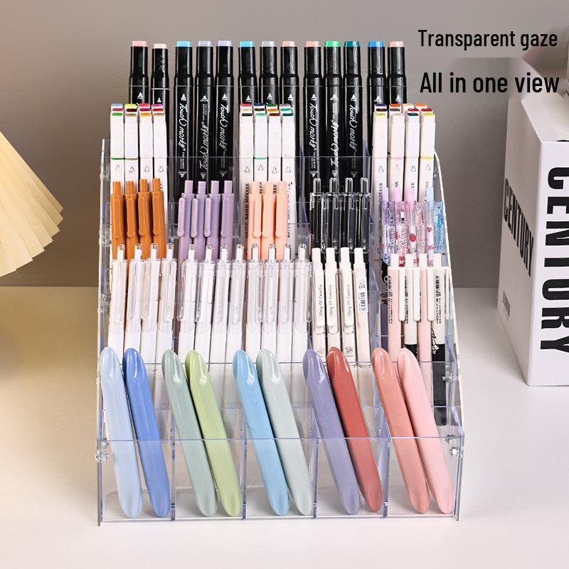 Clear Acrylic Pen and Pencil Holder Display Stand