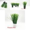 Artificial Allium Ascalonicum Potted Plant With White Or Black Pot For Event And Home Decoration