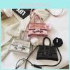 Stylish Mini Pu Leather Kids Handbag In Black Pink And Silver For Boys And Girls
