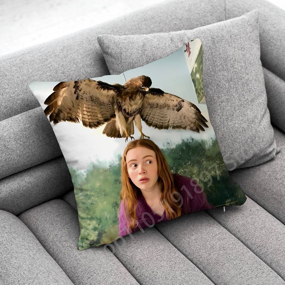 American Actress S-Sadie Sink Throw Pillow Case For 45*45cm 40cm 30cm 50cm 55cm Square Home Pillowcase Case