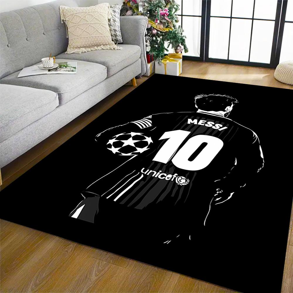 Messi's Legacy Soccer Floor Rug Office Rug Design for Hallway Game Room Decorate room Bedrooms Antislip Carpet Office home decor