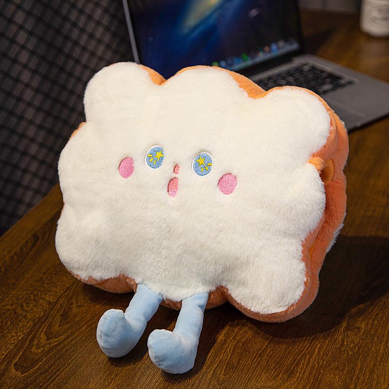 

Подушка-грелка для рук двойного назначения, симпатичная маленькая подушка-зверушка для студентов, чехол-грелка для рук, может использоваться в качестве подушки для обеденного перерыва в офисе 23*30cm