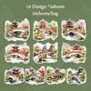 20Pcs/bag Stickers Garden Deep Series Landscape Pattern Making Phone Case Water Cup Sticker Album Diary Handmade Decoration