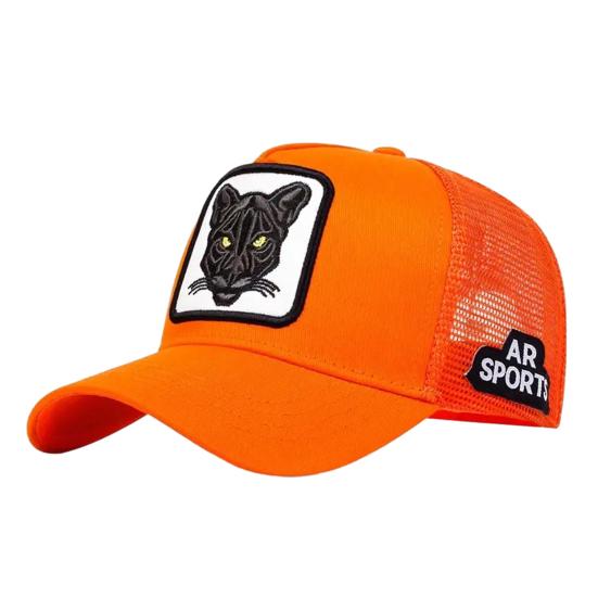 

Бейсболка Дышащая Сетчатая Вставка Удлиненный Козырек Анималистичный Принт Спортивная Шляпа Регулируемая Летняя Дорожная Шляпа оранжевый