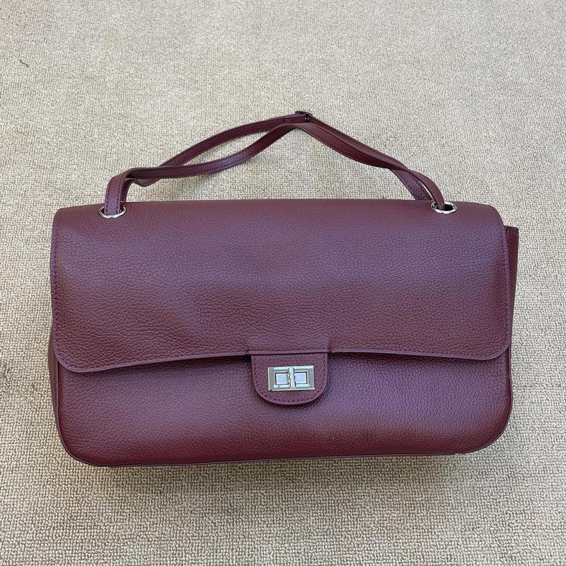 New Leather Women's Bag First Layer Cowhide Premium Messenger Bag Official Messenger Bag Simple and Versatile