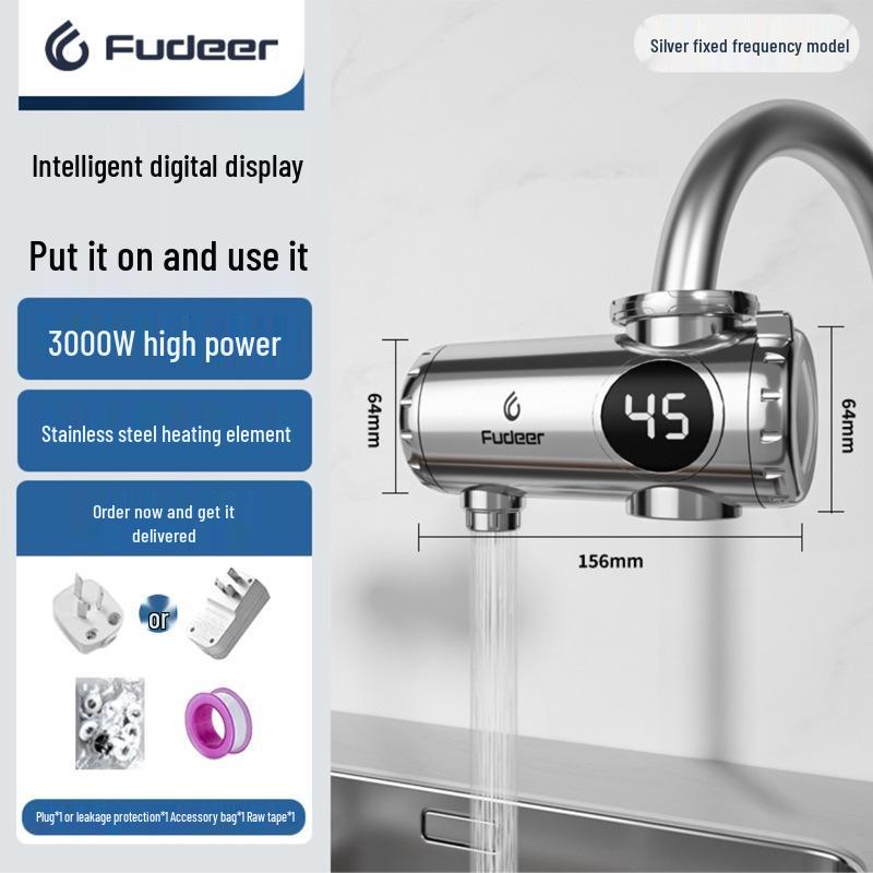 Instant Electric Water Faucet - Quick 3-Second Heating, Hot & Cold Dual-Use, Compact Design for Easy Installation