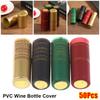 50 stuks Krimpkous PVC Wijnfleshoes Luchtdichte Krimpfolie Flesdop Verwarmbare Krimpfolie Doppen PVC Huis Bar Benodigdheden
