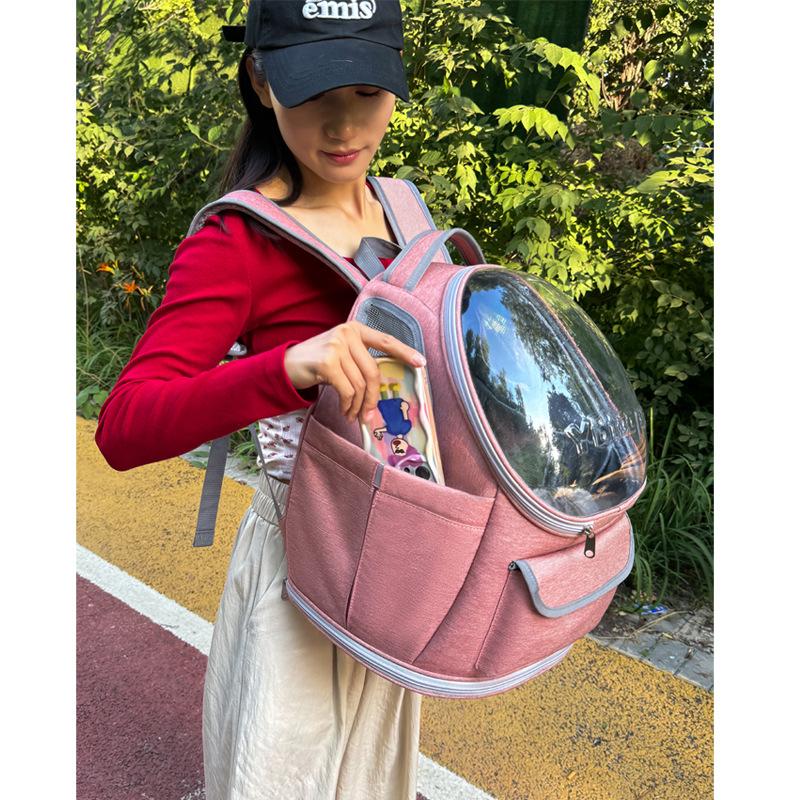 Pet Cat Bag Large Cat Bag Portable Bag for Outdoor Use Panoramic Space Capsule Backpack for Pet Cats Pet Handbag On the Back