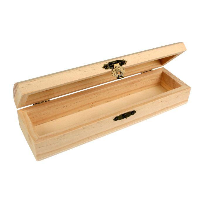 Wooden Box for Pens 20 X 5.5 X 4.3 Cm