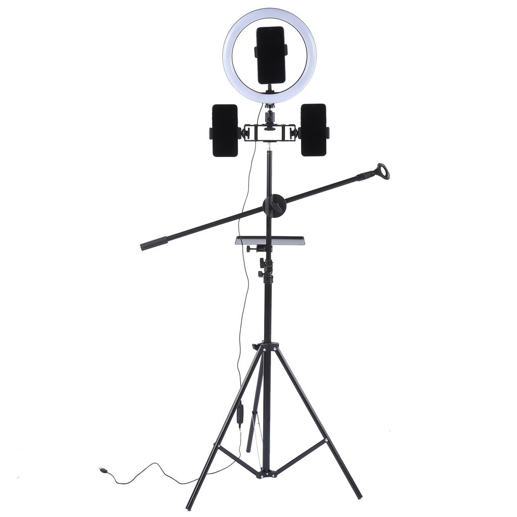 UN‑700 LED-Ringfülllicht, dimmbare Fotografie-Selfie-Lampe mit Stativ-Ringlicht