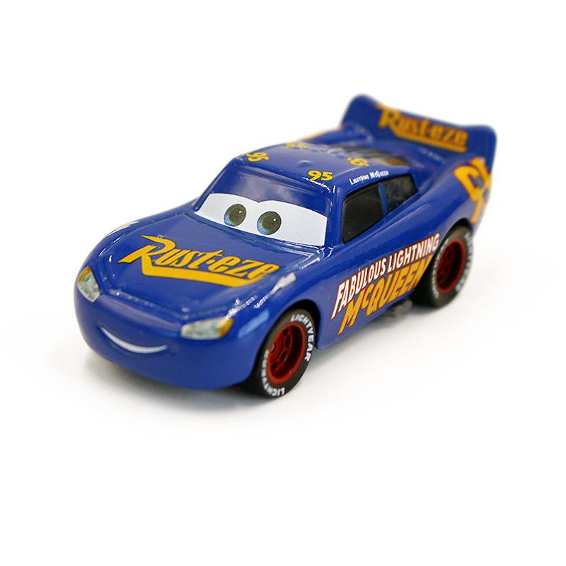 Cars 95 McQueen Gen 1 Racing Dino Two-Tone Grey Alloy Toy Car Model