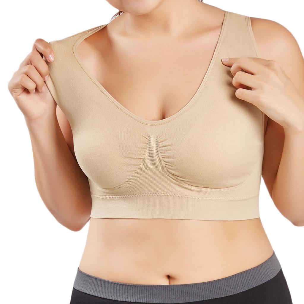 Women Color Plus Size Ultratenká velká podprsenka Sportovní podprsenka Full Bra Cup Tops